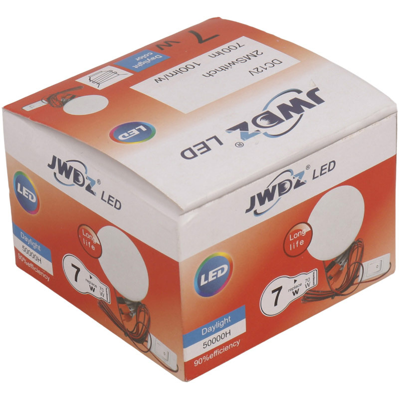 چراغ ماشینی ۷ وات کلیددار JWDZ LED