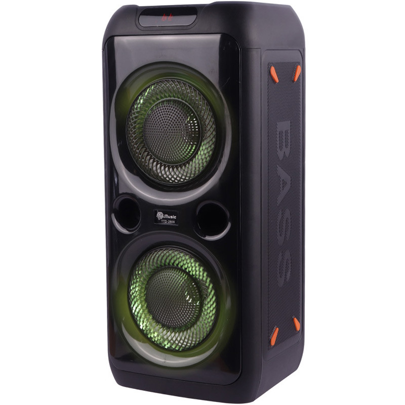 اسپیکر چمدانی بلوتوثی رم و فلش خور TTD-2809 + میکروفون و ریموت کنترل