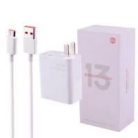 شارژر دیواری فست شارژ Xiaomi 13 Lite 6.2A 67W + کابل تایپ سی و جعبه گوشی