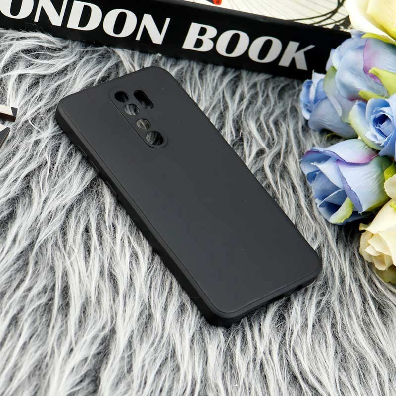 قاب طرح سیلیکونی داخل موکت محافظ لنزدار Xiaomi Redmi Note 8 Pro