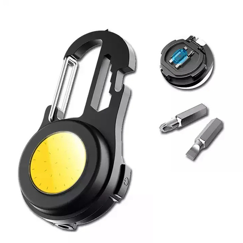 چراغ قوه قلاب دار COB 6IN1