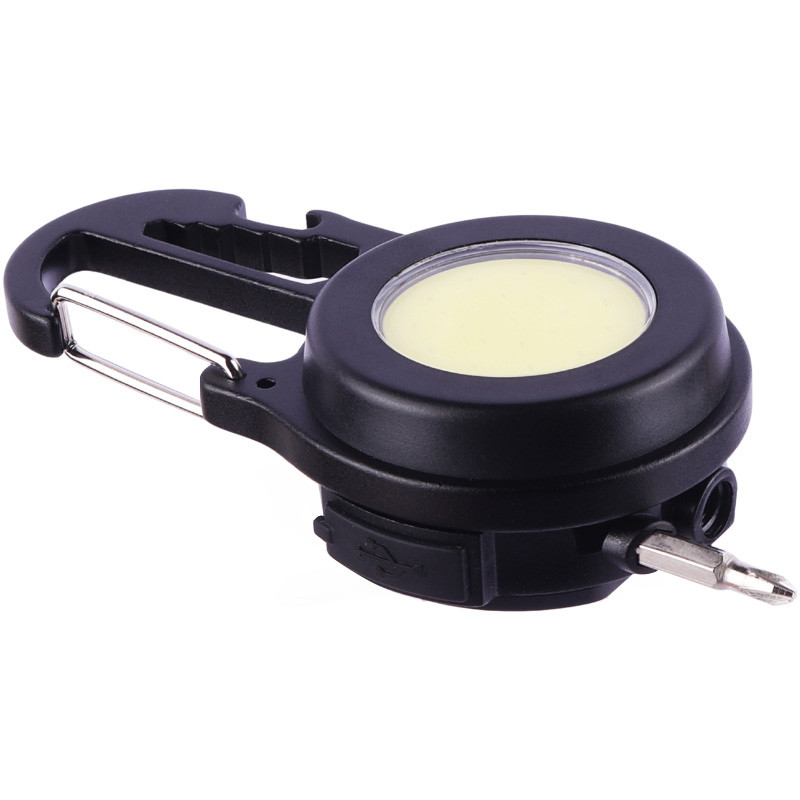 چراغ قوه قلاب دار COB 6IN1