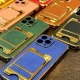 قاب محافظ لنزدار محکم چرمی جاکارتی دار iPhone 13