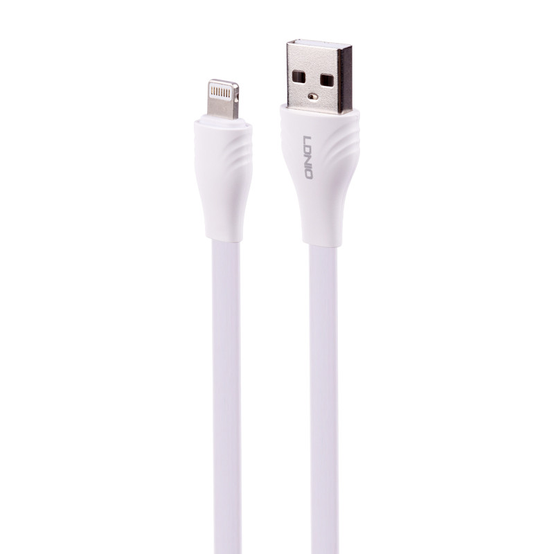 کابل آیفونی فست شارژ Ldnio LS553 2.1A 3m