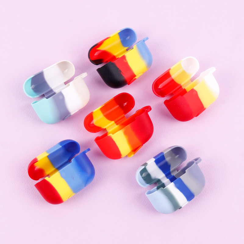 محافظ AirPods Pro سیلیکونی رنگین کمانی