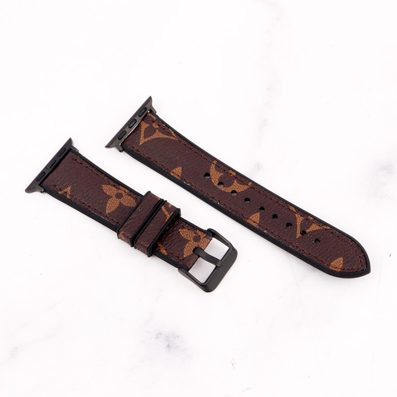 بند چرمی Watch Band اپل واچ 38/40mm طرح LV بزرگ