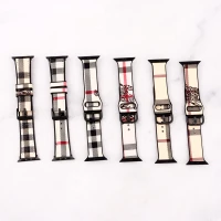 بند چرمی Watch Band اپل واچ 38/40mm طرح Burberry