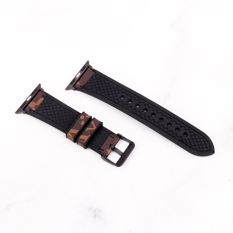 بند چرمی Watch Band اپل واچ 38/40mm طرح LV بزرگ