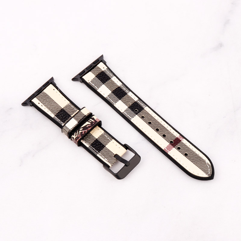 بند چرمی Watch Band اپل واچ 38/40mm طرح Burberry