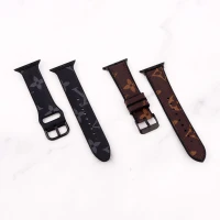 بند چرمی Watch Band اپل واچ 38/40mm طرح LV بزرگ