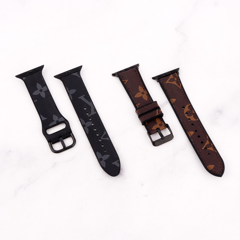 بند چرمی Watch Band اپل واچ 38/40mm طرح LV بزرگ