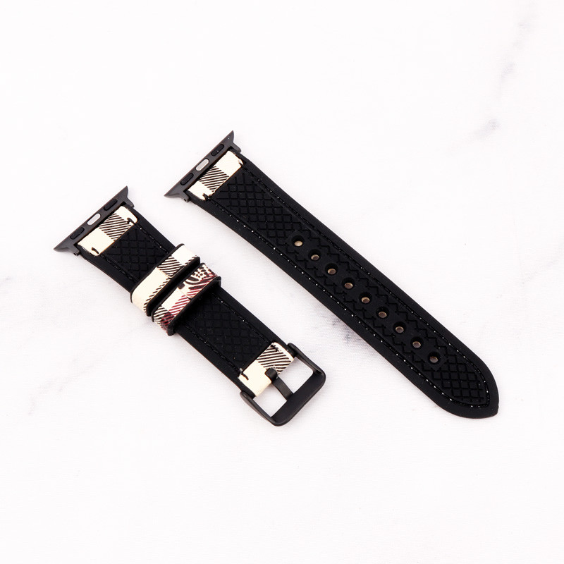 بند چرمی Watch Band اپل واچ 38/40mm طرح Burberry