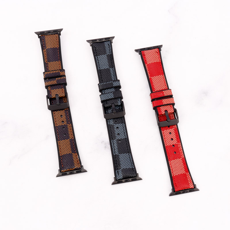 بند چرمی Watch Band اپل واچ 38/40mm طرح شطرنجی