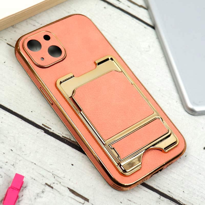 قاب محافظ لنزدار محکم چرمی جاکارتی دار iPhone 13