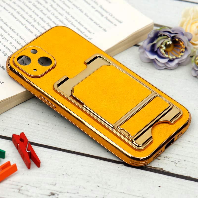 قاب محافظ لنزدار محکم چرمی جاکارتی دار iPhone 13