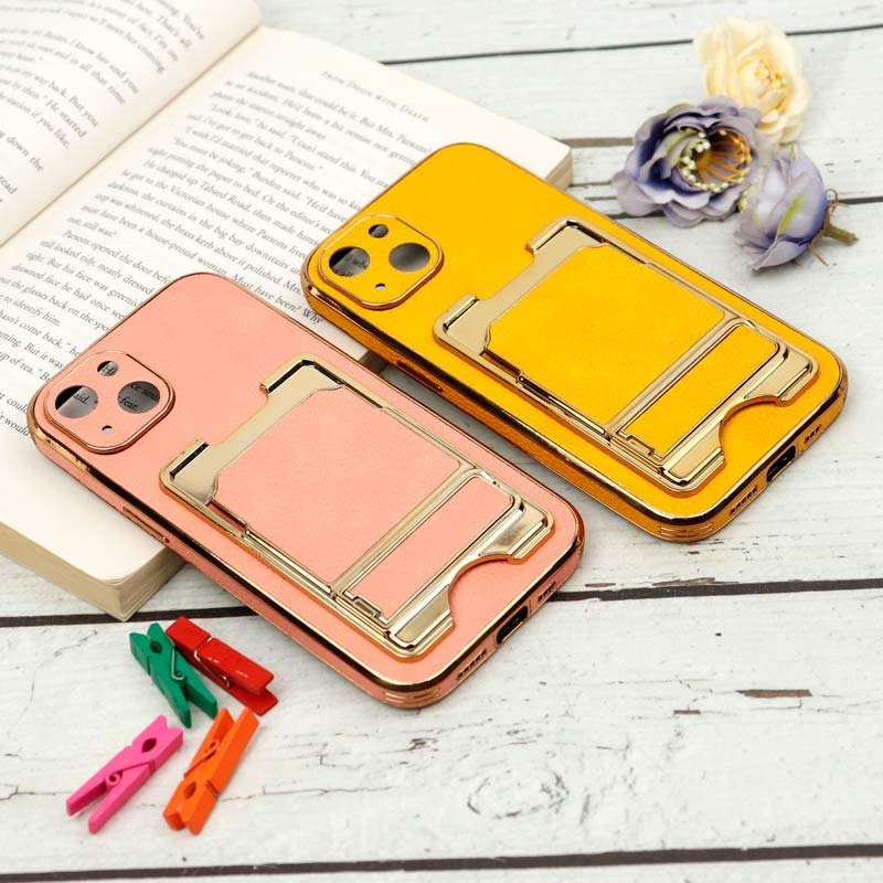 قاب محافظ لنزدار محکم چرمی جاکارتی دار iPhone 13