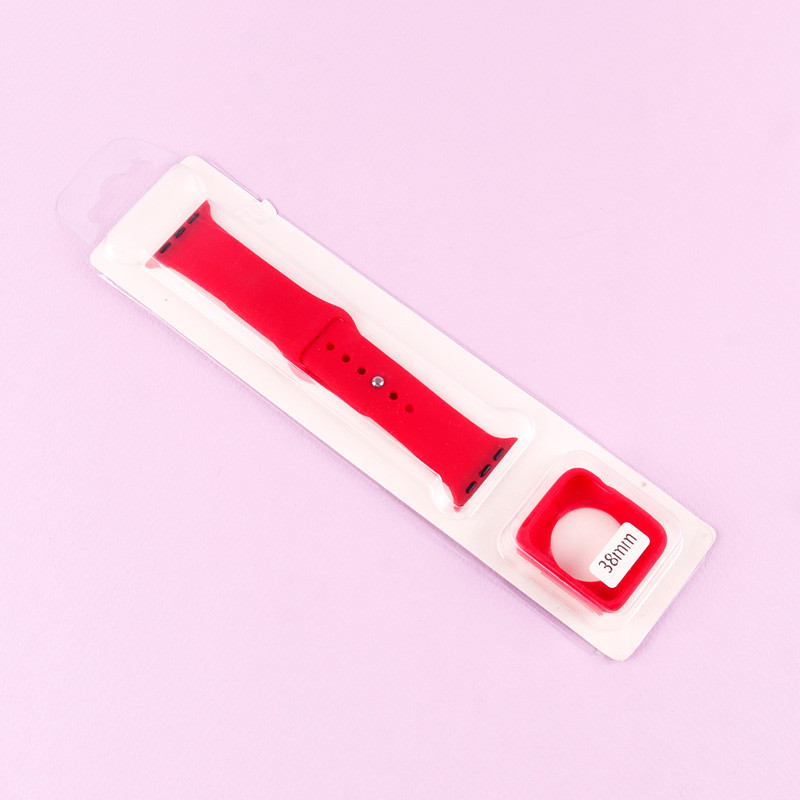 بند اپل واچ سیلیکونی + کاور صفحه 38mm