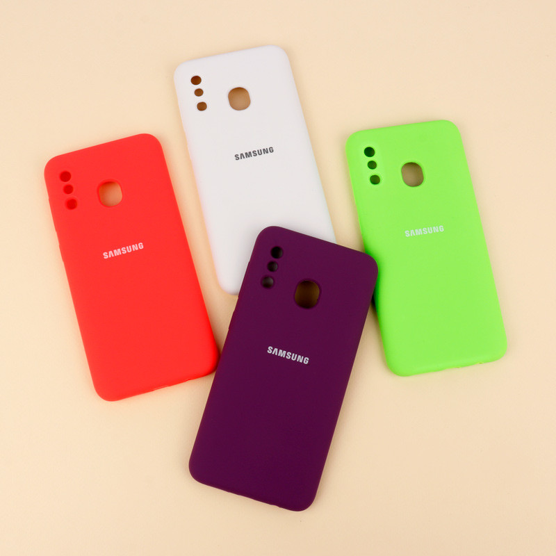 قاب محافظ لنزدار سیلیکونی اصلی زیربسته Samsung Galaxy A20 / A30