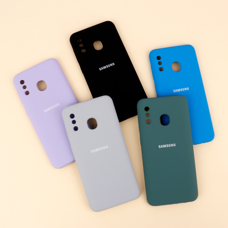 قاب محافظ لنزدار سیلیکونی اصلی زیربسته Samsung Galaxy A20 / A30