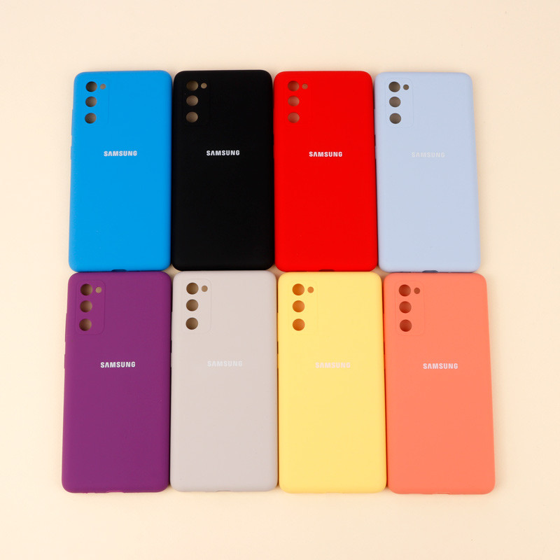 قاب سیلیکونی اصلی زیربسته سامسونگ Galaxy S20 FE محافظ لنزدار