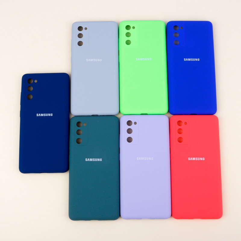 قاب سیلیکونی اصلی زیربسته سامسونگ Galaxy S20 FE محافظ لنزدار