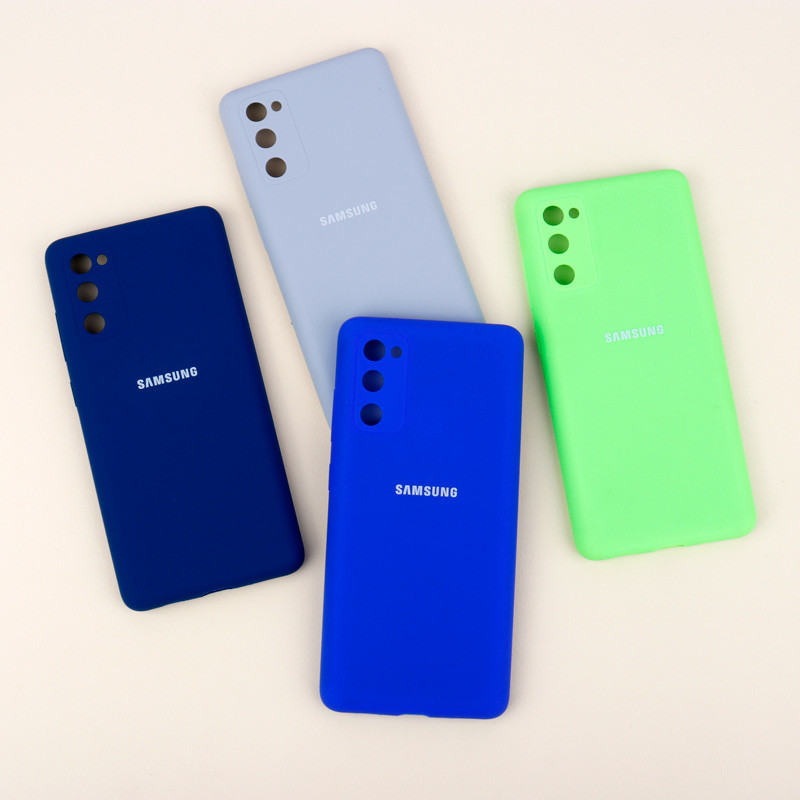 قاب سیلیکونی اصلی زیربسته سامسونگ Galaxy S20 FE محافظ لنزدار