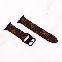 بند چرمی Watch Band اپل واچ 42/44mm طرح LV بزرگ