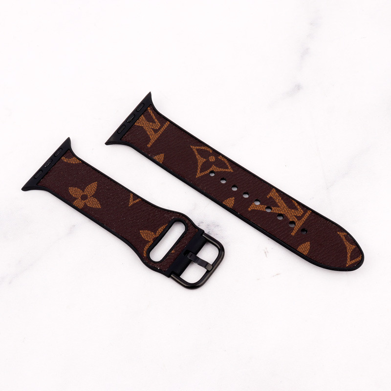 بند چرمی Watch Band اپل واچ 42/44mm طرح LV بزرگ
