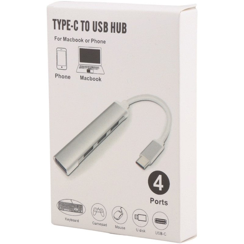 هاب 4 پورت C-809 Type-C