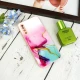 قاب طرحدار پشت گلسی محافظ لنزدار Samsung Galaxy A70