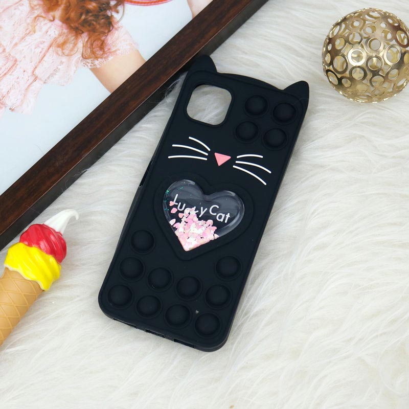 قاب اورجینال سیلیکونی آکواریومی Lucky Cat پاپیتی Samsung Galaxy A22 5G
