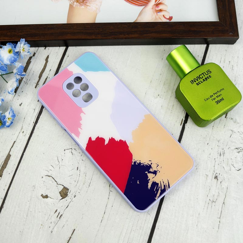 قاب طرحدار پشت گلسی محافظ لنزدار Xiaomi Redmi Note 9s / Note 9 Pro