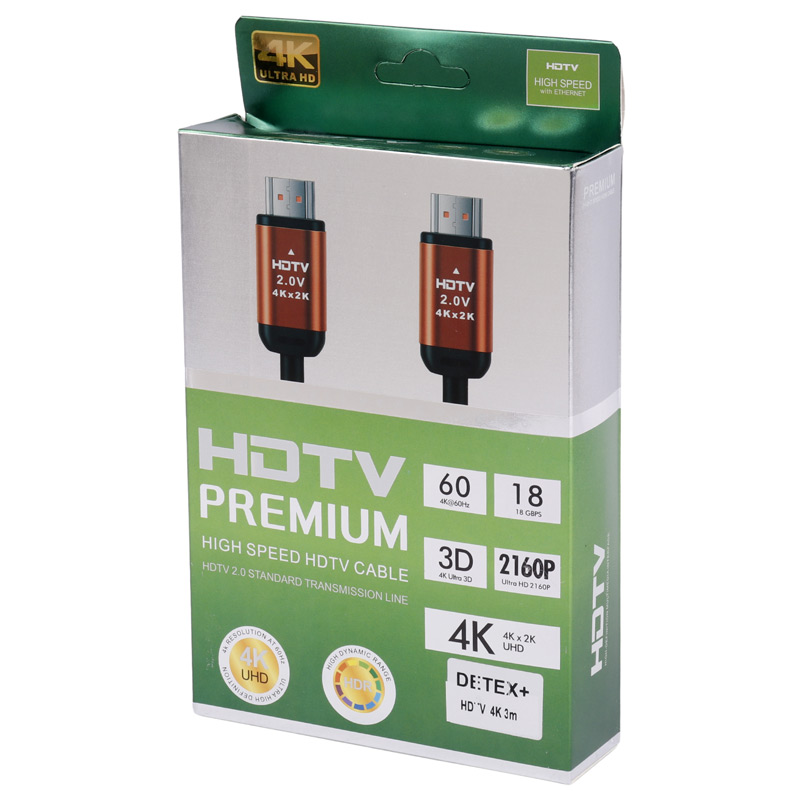 کابل Detex+ HDMI v2.0 4K 3m