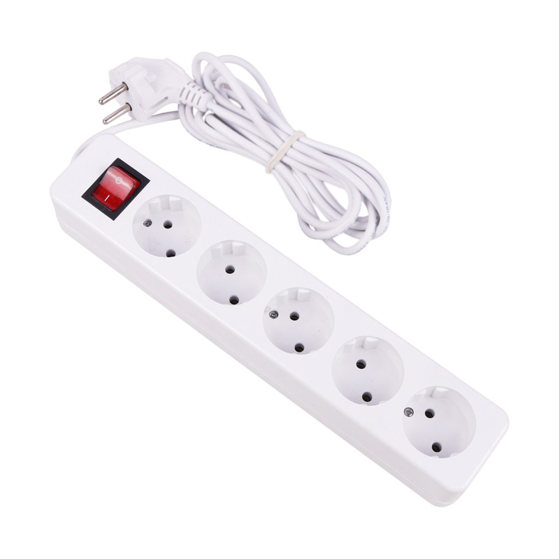 چند راهی 6 خانه برق الکتروفاز Electro faz با کابل 3 متری