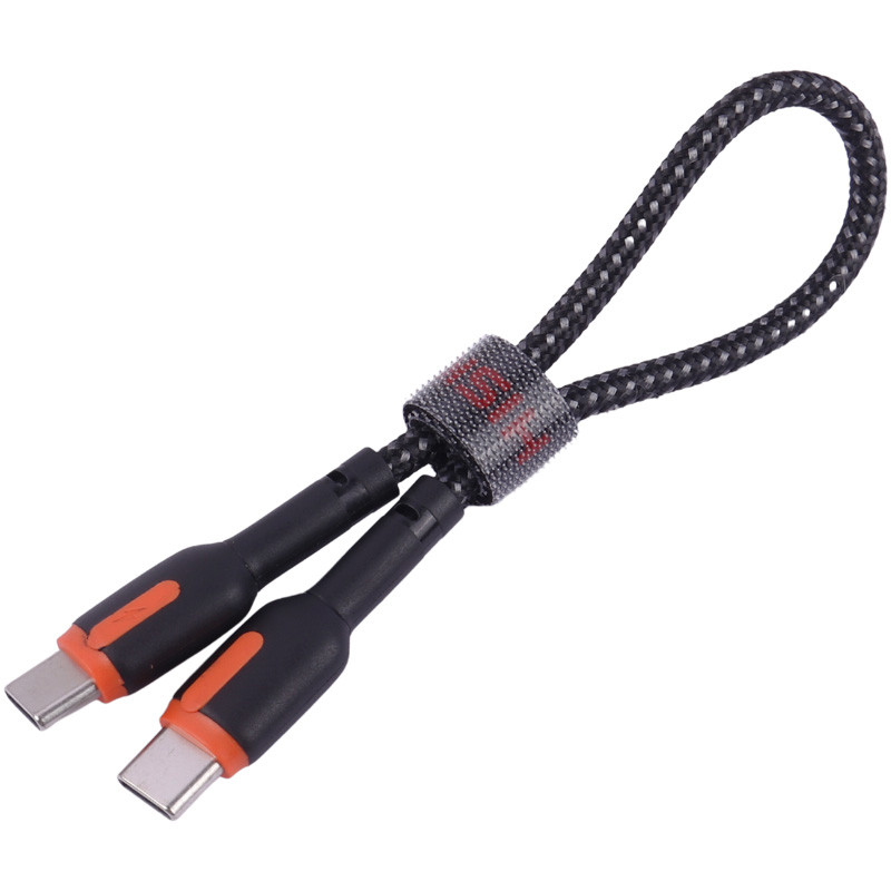 کابل تبدیل کوتاه فست شارژ Hiska LX-1020 CC Type-C to Type-C 3A 20cm