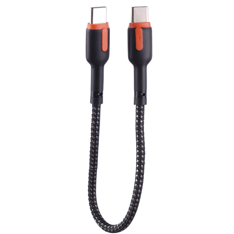 کابل تبدیل کوتاه فست شارژ Hiska LX-1020 CC Type-C to Type-C 3A 20cm
