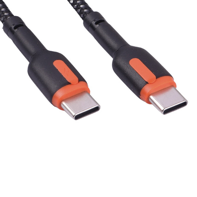 کابل تبدیل کوتاه فست شارژ Hiska LX-1020 CC Type-C to Type-C 3A 20cm