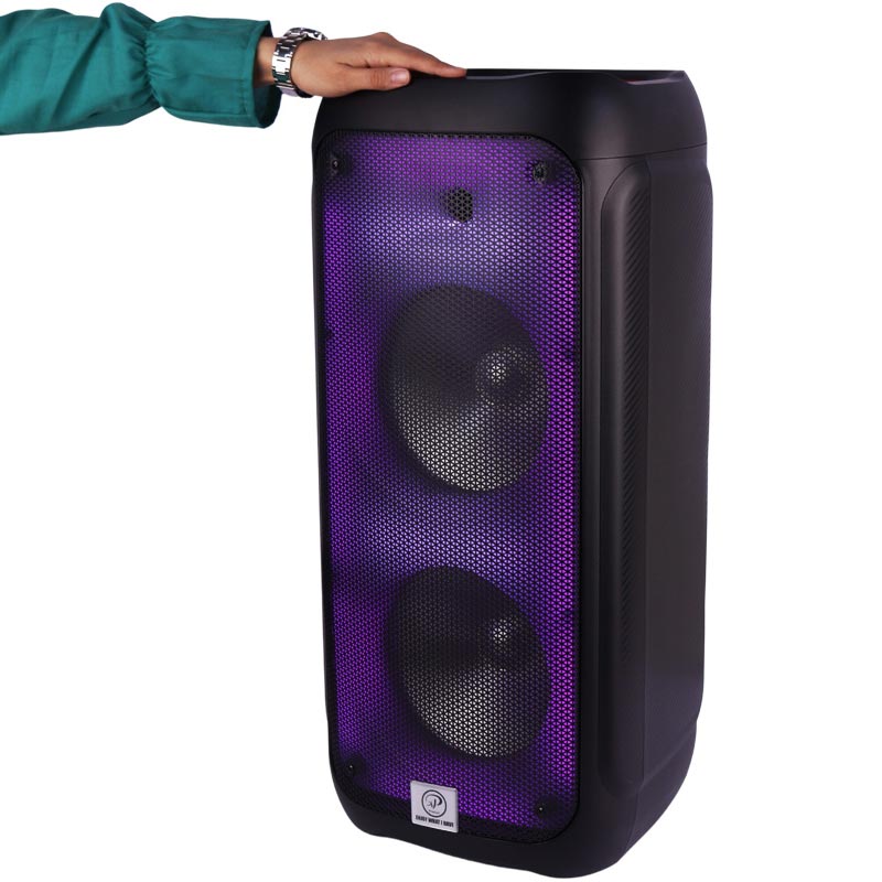 اسپیکر چمدانی بلوتوثی رم و فلش خور XP-Product XP-ME1116C + میکروفون و ریموت کنترل
