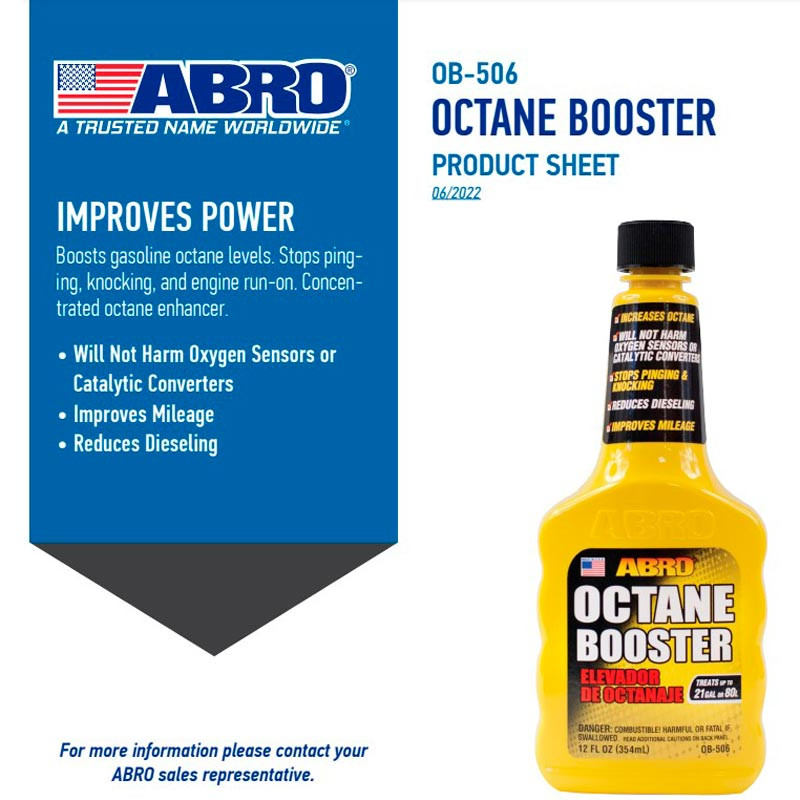 اکتان بوستر خودرو Abro OB-506 354ml