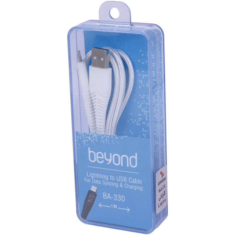 کابل آیفونی فست شارژ Beyond BA-330 2A 1m