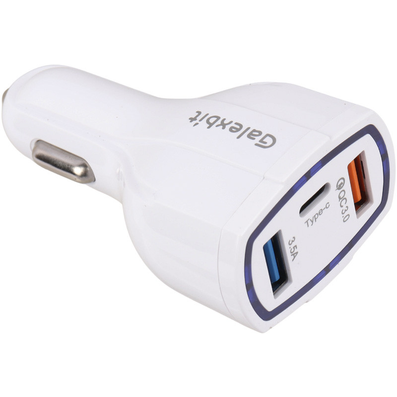 شارژر فندکی فست شارژ Galexbit GCH22 QC3.0 PD 7A 35W + کابل تایپ سی