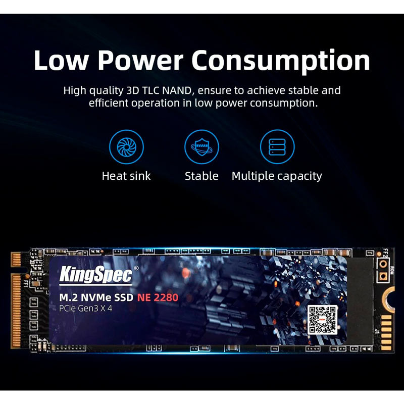 حافظه SSD کینگ اسپک KingSpec 128GB M.2
