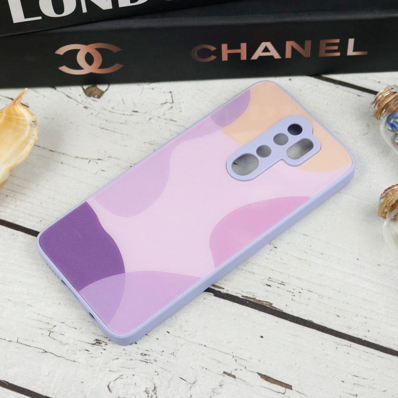 قاب طرحدار پشت گلسی محافظ لنزدار Xiaomi Redmi Note 8 Pro