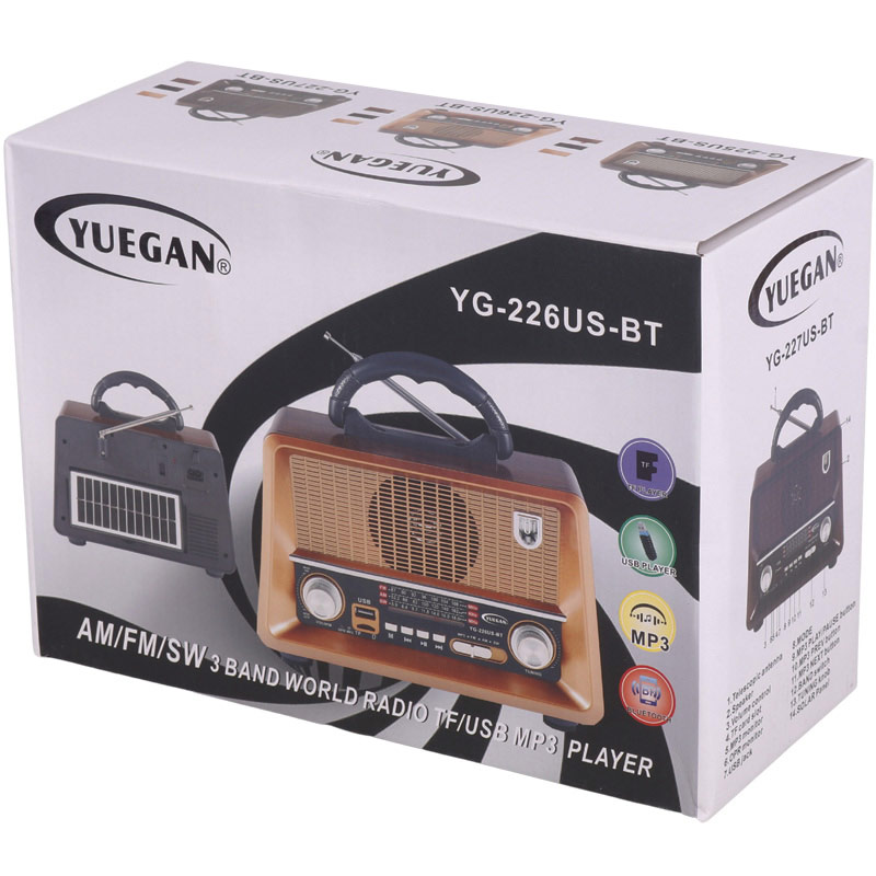 رادیو اسپیکر بلوتوثی رم و فلش خور Yuegan YG-225US-BT