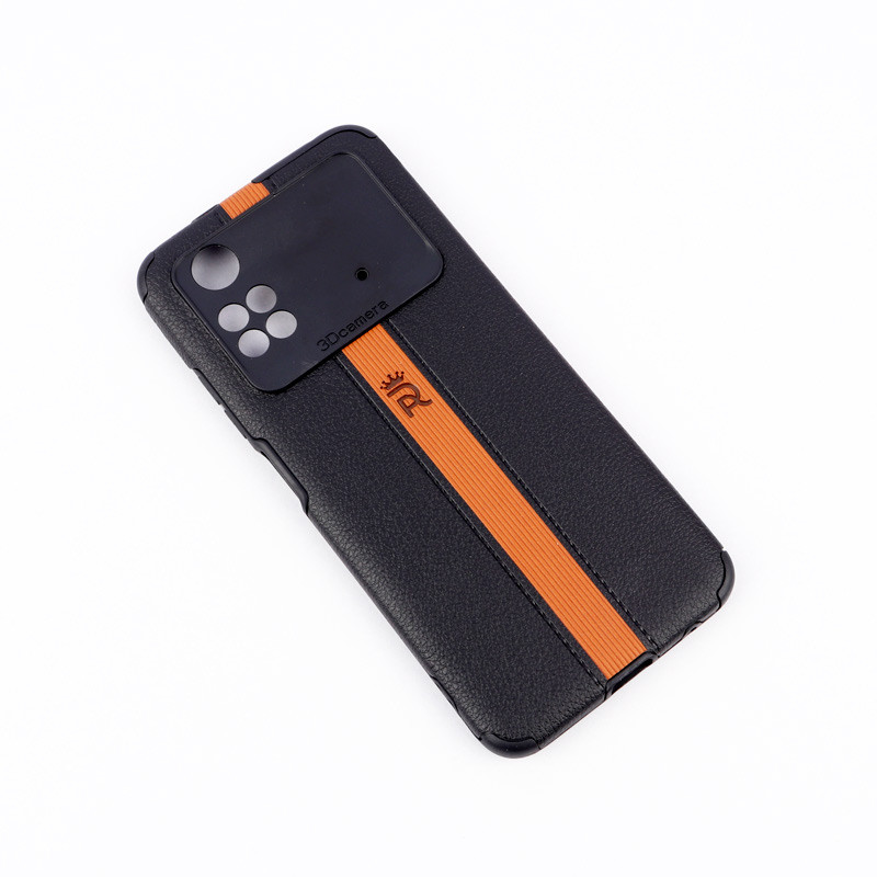 قاب چرمی 3D Camera محافظ لنزدار Xiaomi Poco M4 Pro