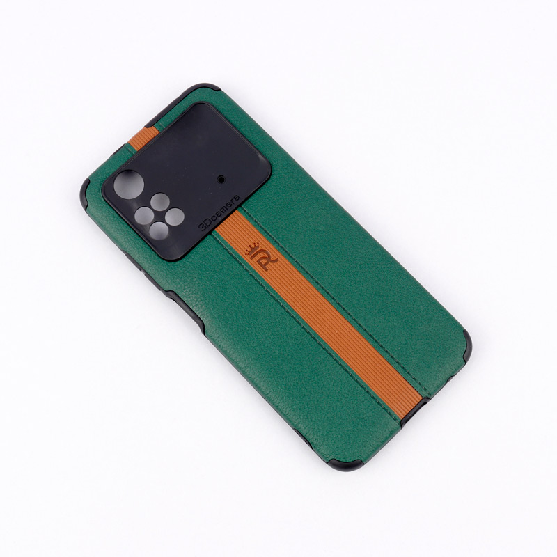 قاب چرمی 3D Camera محافظ لنزدار Xiaomi Poco M4 Pro
