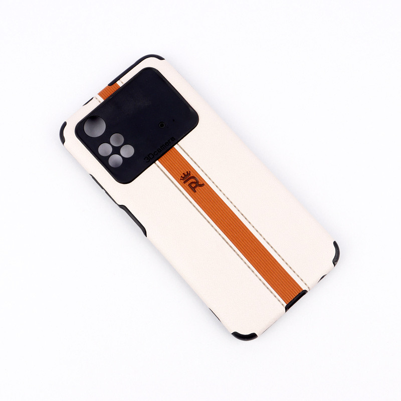 قاب چرمی 3D Camera محافظ لنزدار Xiaomi Poco M4 Pro