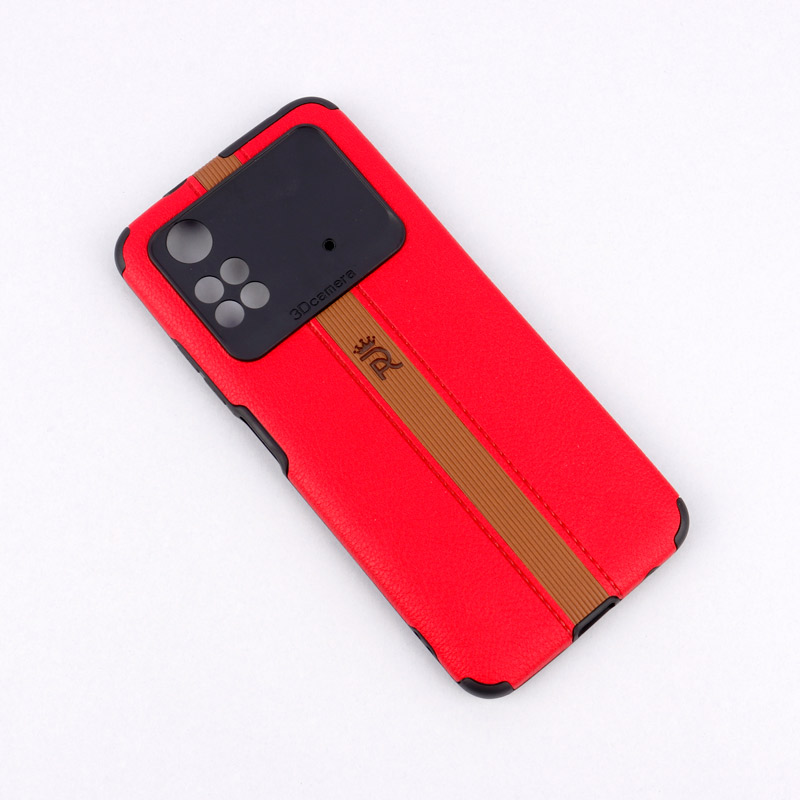 قاب چرمی 3D Camera محافظ لنزدار Xiaomi Poco M4 Pro
