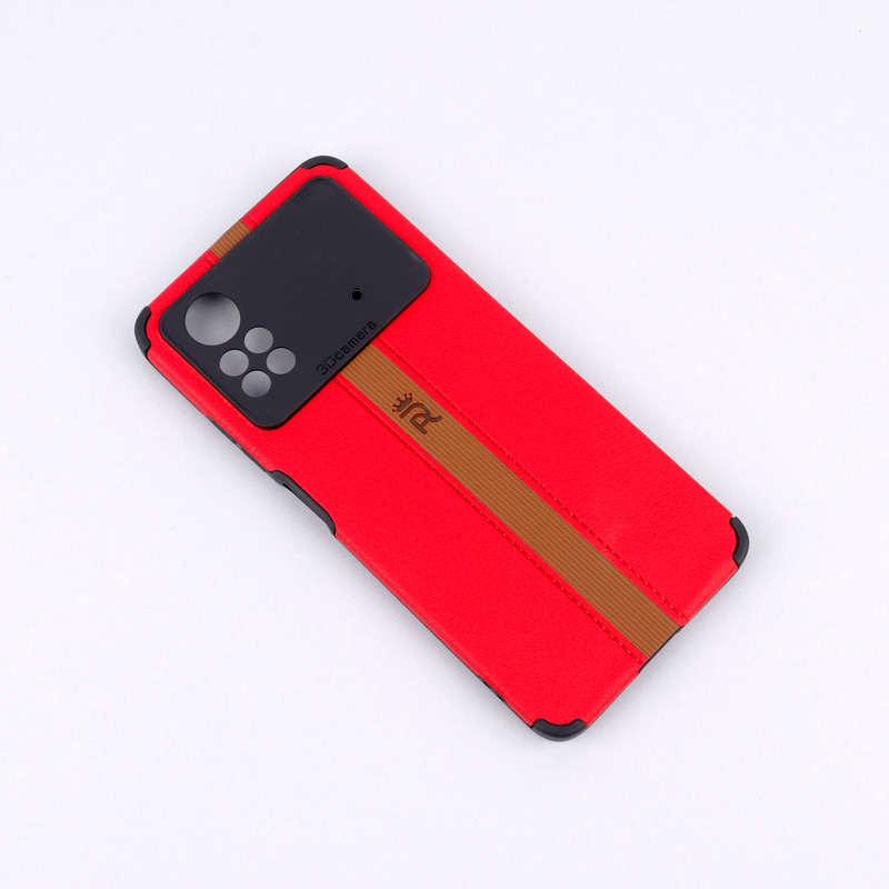 قاب چرمی 3D Camera محافظ لنزدار Xiaomi Poco X4 Pro