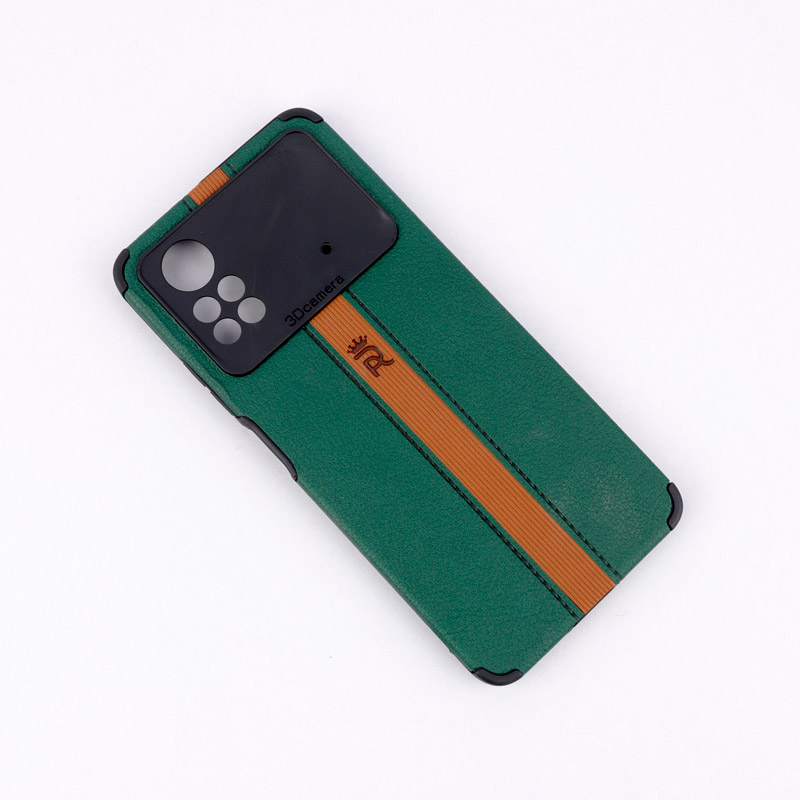قاب چرمی 3D Camera محافظ لنزدار Xiaomi Poco X4 Pro